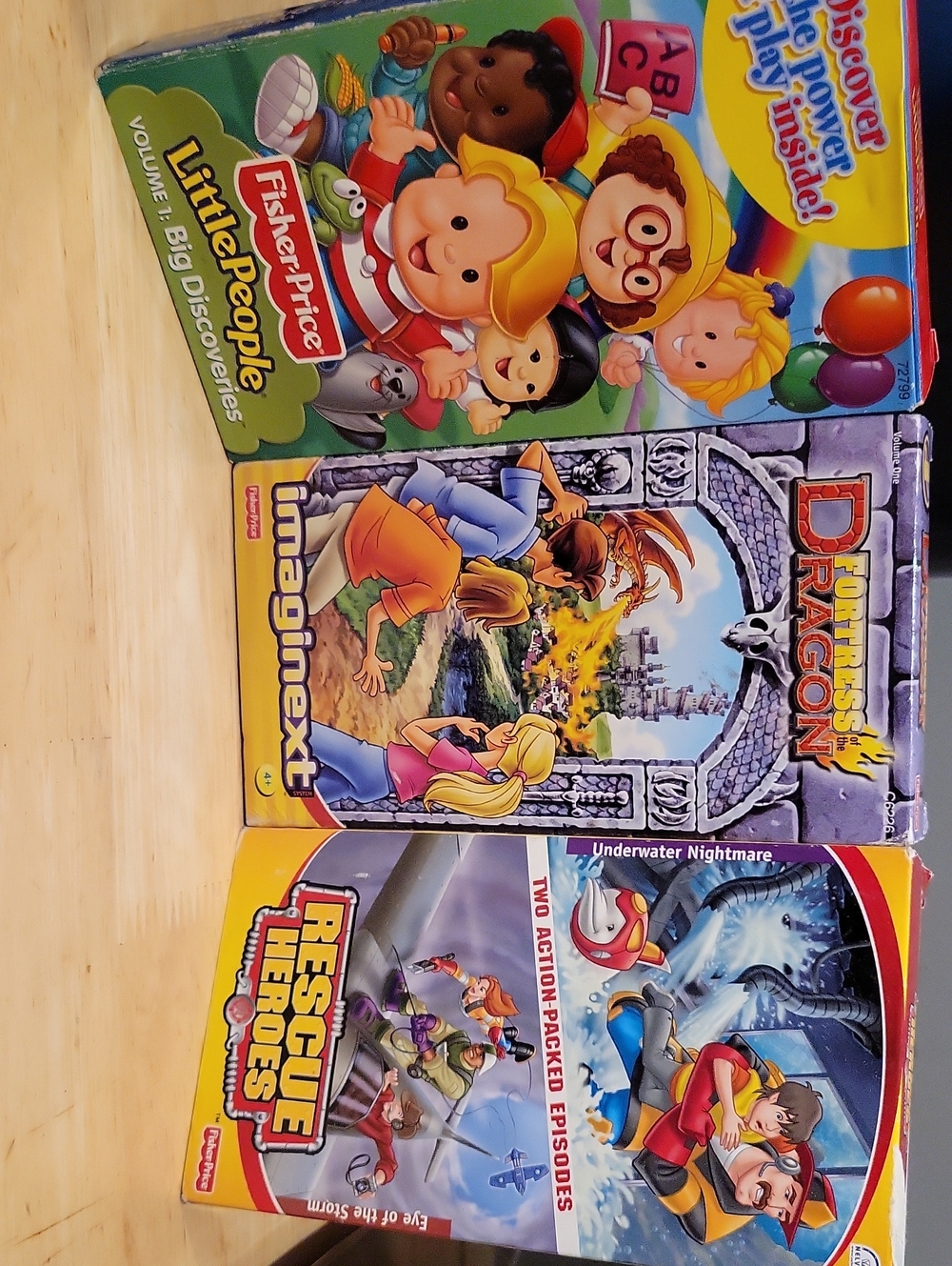 Fisher-Price Little People & Imaginext Kids VHS Set - Colorful
